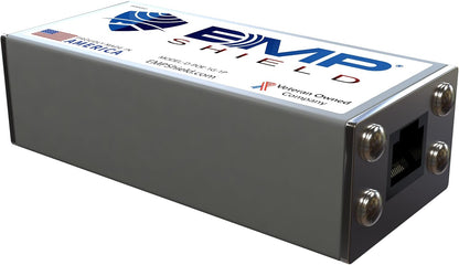 EMP Shield Ethernet Protection from Electromagnetic Pulse (EMP), Coronal Mass Ejection (CME), Solar Flare, & Lightning - Internet Surge Protector for laptops, WiFi Routers, Modems, & Desktop Computers