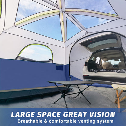 UNP SUV Tent for Camping, 6-Person SUV Tailgate Tent - Easy Set Up with Rainfly, 10'x9'x78in(H)