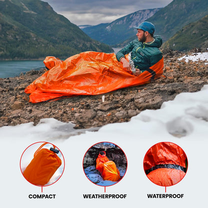 Hero Prepared Survival Tool Poncho for Camping, Heat Insulation