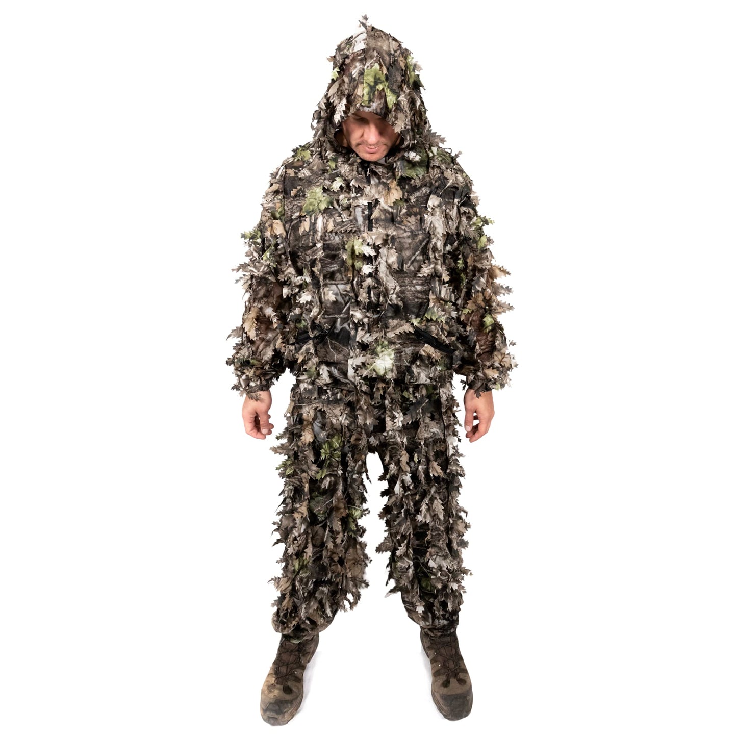 Arcturus 3D Leafy Ghillie Suit -1,000 Laser-Cut Leaves | Lightweight, Breathable Camouflage for Hunting, Paintball & Airsoft