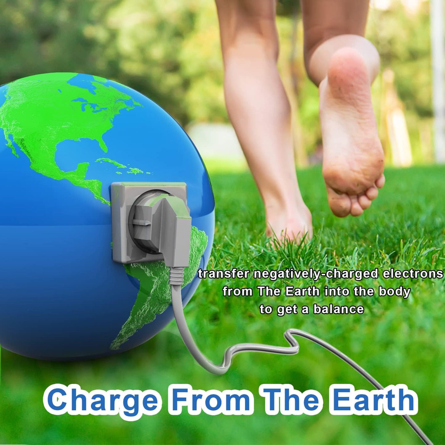 Grounding Mat for Better Sleep, Pain Relief & Less Stress, Grounding Sheet for Bed King Size 54x71 in Conductive Carbon Leatherette, Earth Connected Biohackers Insomnia