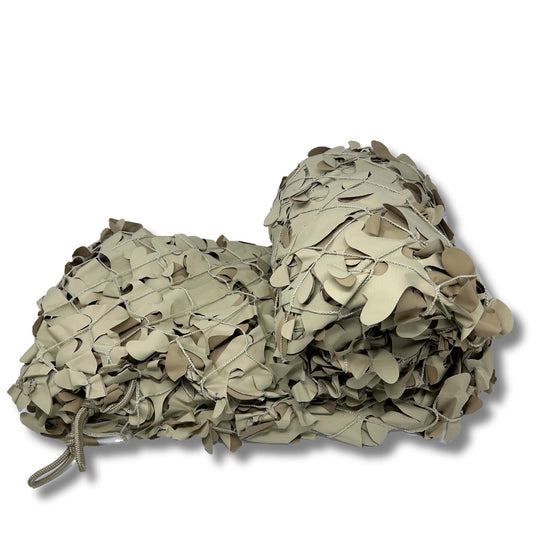 Arcturus EverShade Reinforced Shade Netting | Broadleaf Camo Privacy & Sun Screen | Blocks 30% More Light Than Traditional Netting - 10x10 ft (Desert)