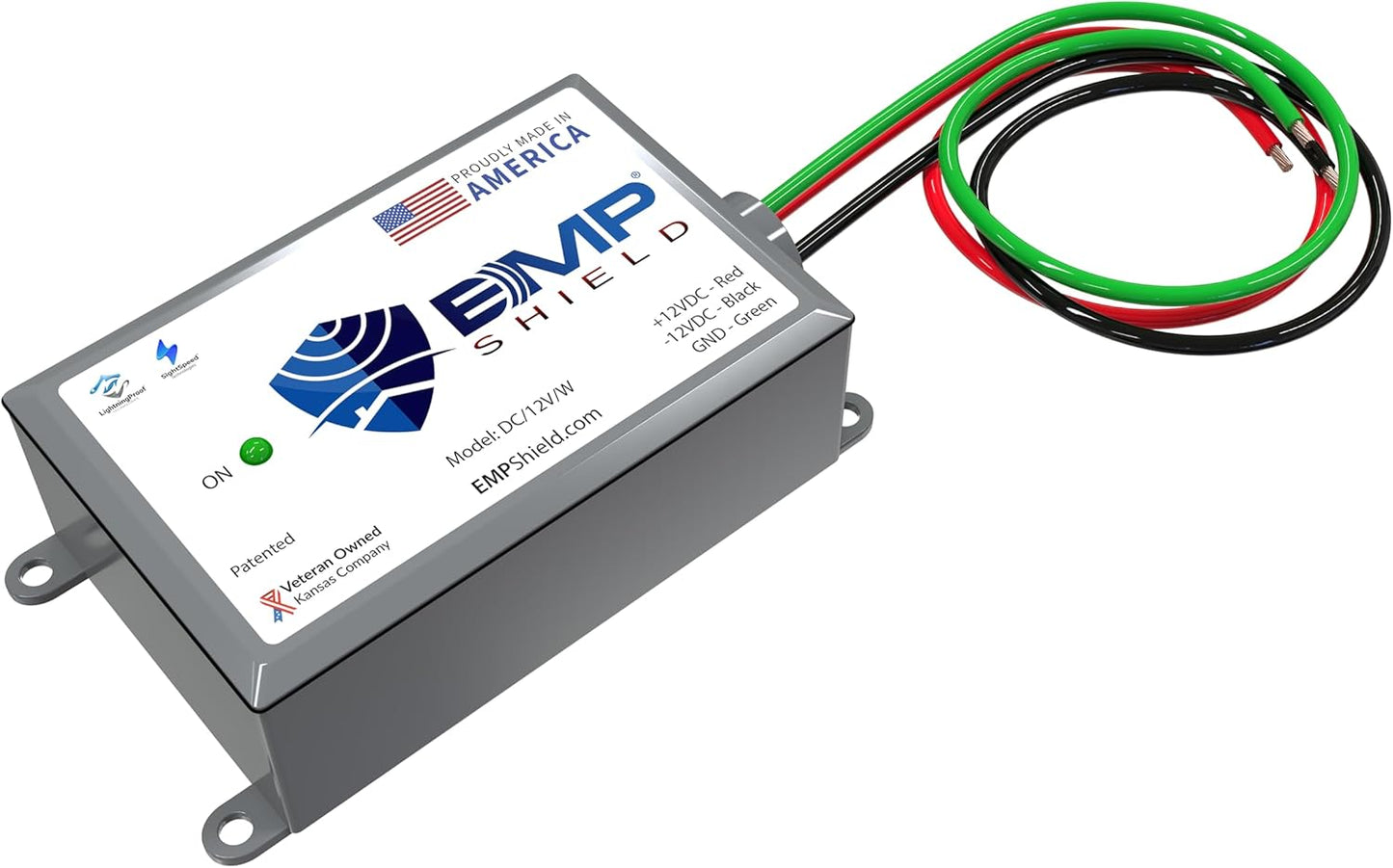 EMP Shield – Vehicle EMP Protection 12 Volt DC for Car and Truck (DC-12V-WV) Lightning, Solar Flare, and Surge Protection
