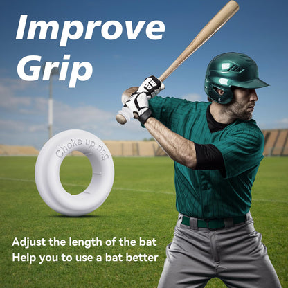 MIPREZT 5 Packs Baseball Bat Grip Choke Up Rings Choke Ring Baseball Softball Teeball Tball Bat Choke Up Ring Bat Knob Baseball Bat Accessories