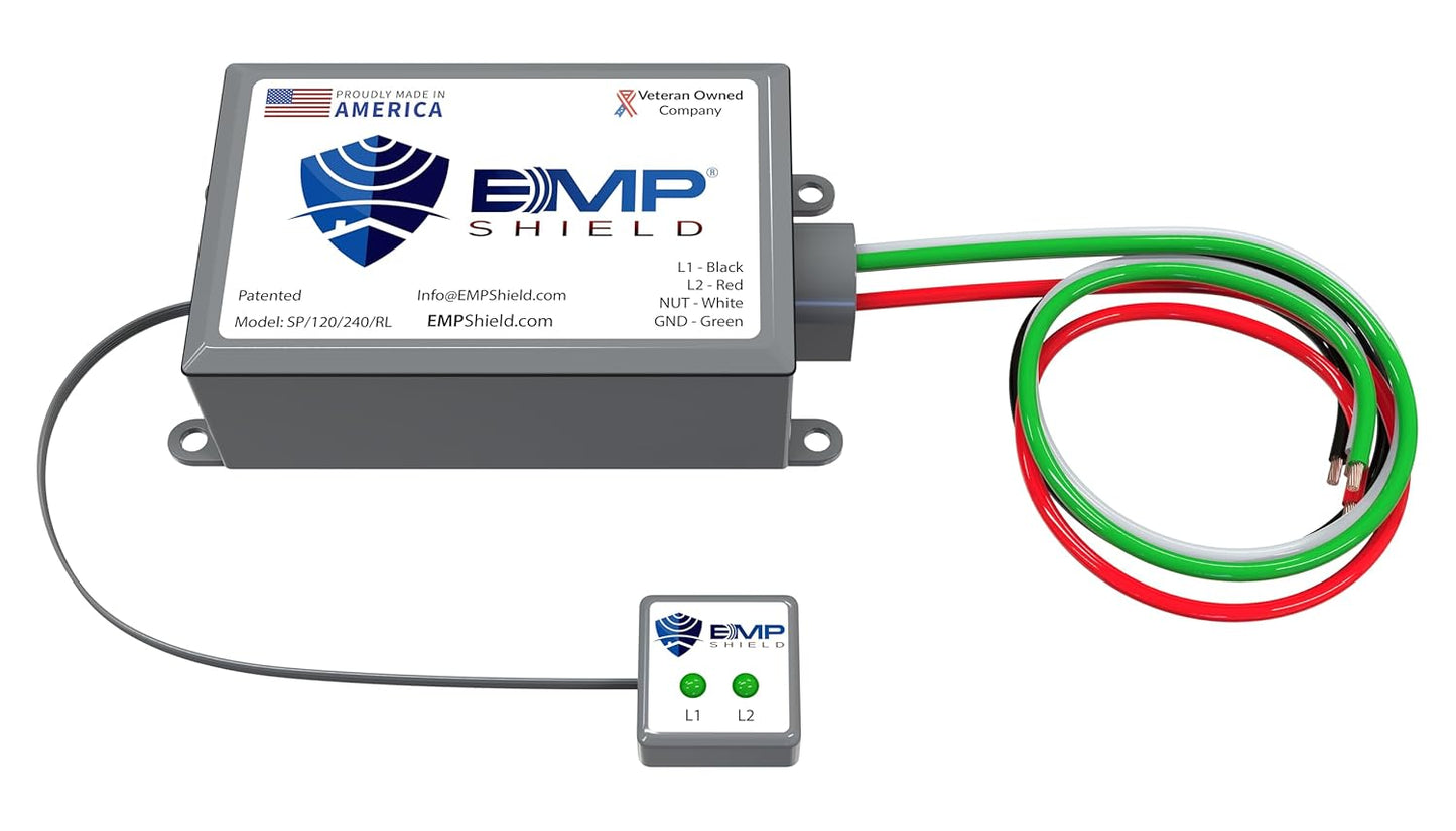 EMP Shield – Home EMP & Lightning Protection + CME Defense for Flush Mounted Breaker Box (SP-120-240-RL/Concealed Model) Lightning, Solar Flare, and Surge Protection
