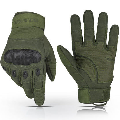 FREE SOLDIER Tactical Gloves for Men - Military Combat Gloves for Motorcycle Riding, Cycling, Hiking, Airsoft, Shooting | Reinforced Grip & Durable
