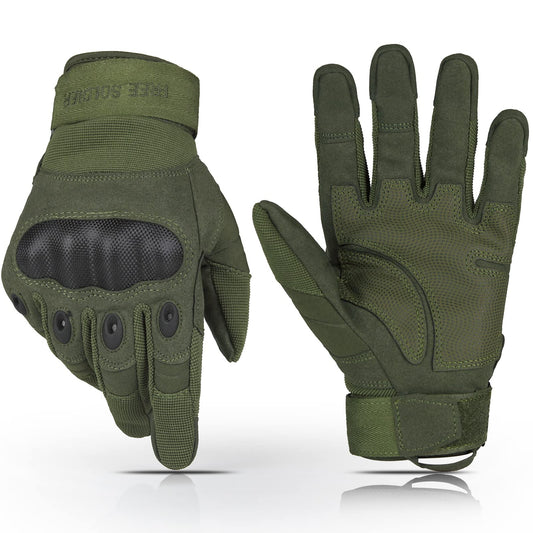 FREE SOLDIER Tactical Gloves for Men - Military Combat Gloves for Motorcycle Riding, Cycling, Hiking, Airsoft, Shooting | Reinforced Grip & Durable