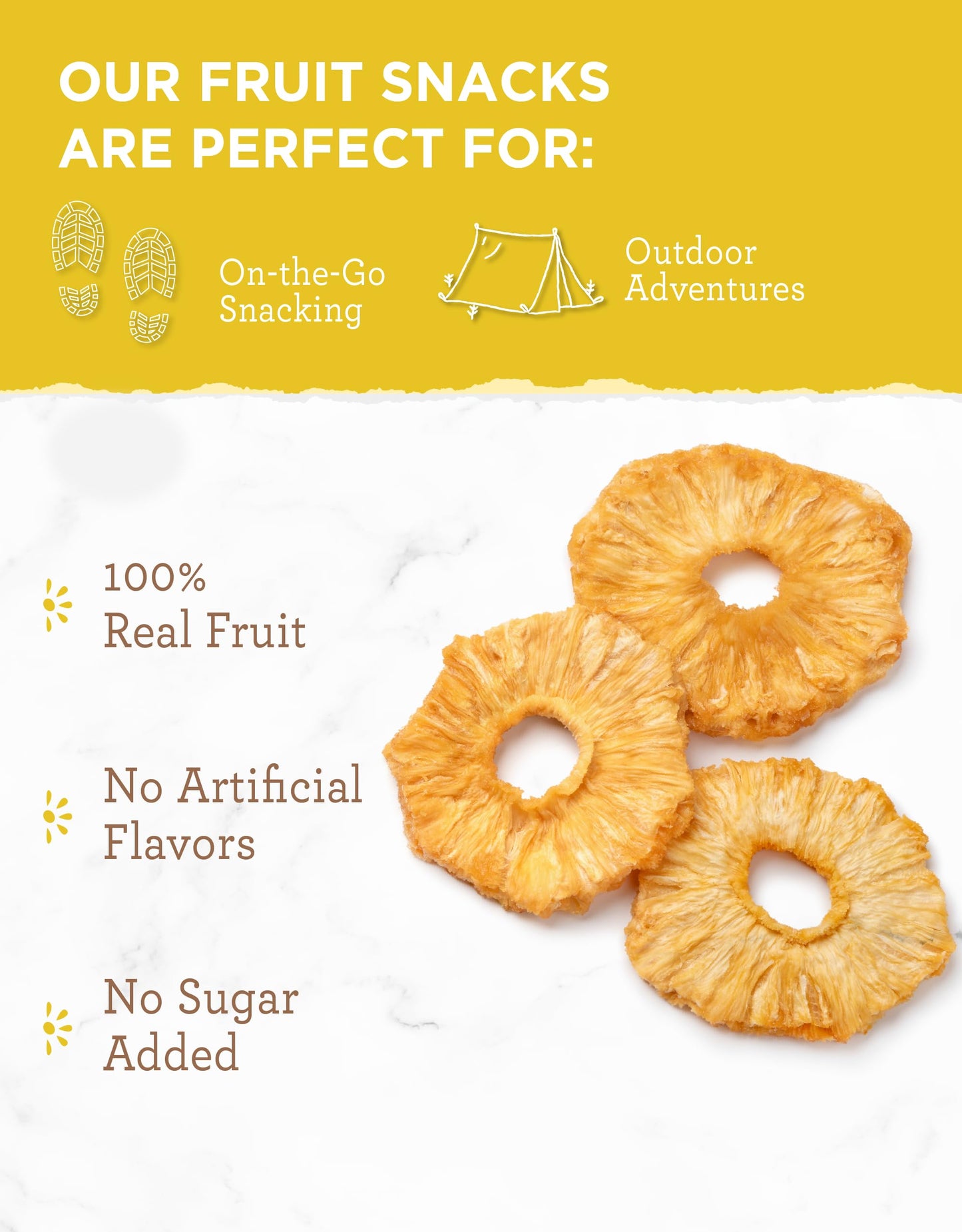 READYWISE - Simple Kitchen, Freeze-Dried Peaches, 1.16 oz, Pack of 6, Vegetarian, Gluten Free, Snacks, Peaches, Dried Fruit, Pre Workout, Healthy Snacks, Camping, Backpacking, Survival Food