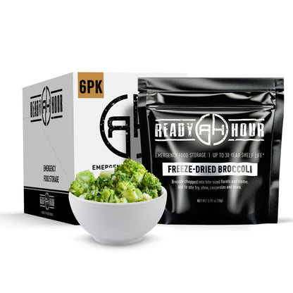 Ready Hour Freeze-Dried Corn Case Pack – Emergency Food, Long-Term Storage, Bulk Vegetables, Shelf-Stable Survival Supplies, Prepper Pantry Essential– 48 Servings (6 Pouches)