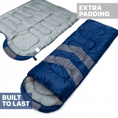 MalloMe Sleeping Bags for Adults Cold Weather & Warm - Backpacking Camping Sleeping Bag for Kids 10-12, Girls, Boys - Lightweight Compact Camping Essentials Gear Accessories Hiking Sleep Must Haves