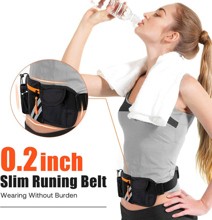 Jueachy Running Vest + Jueachy Running Belt with Water Bottle Holder