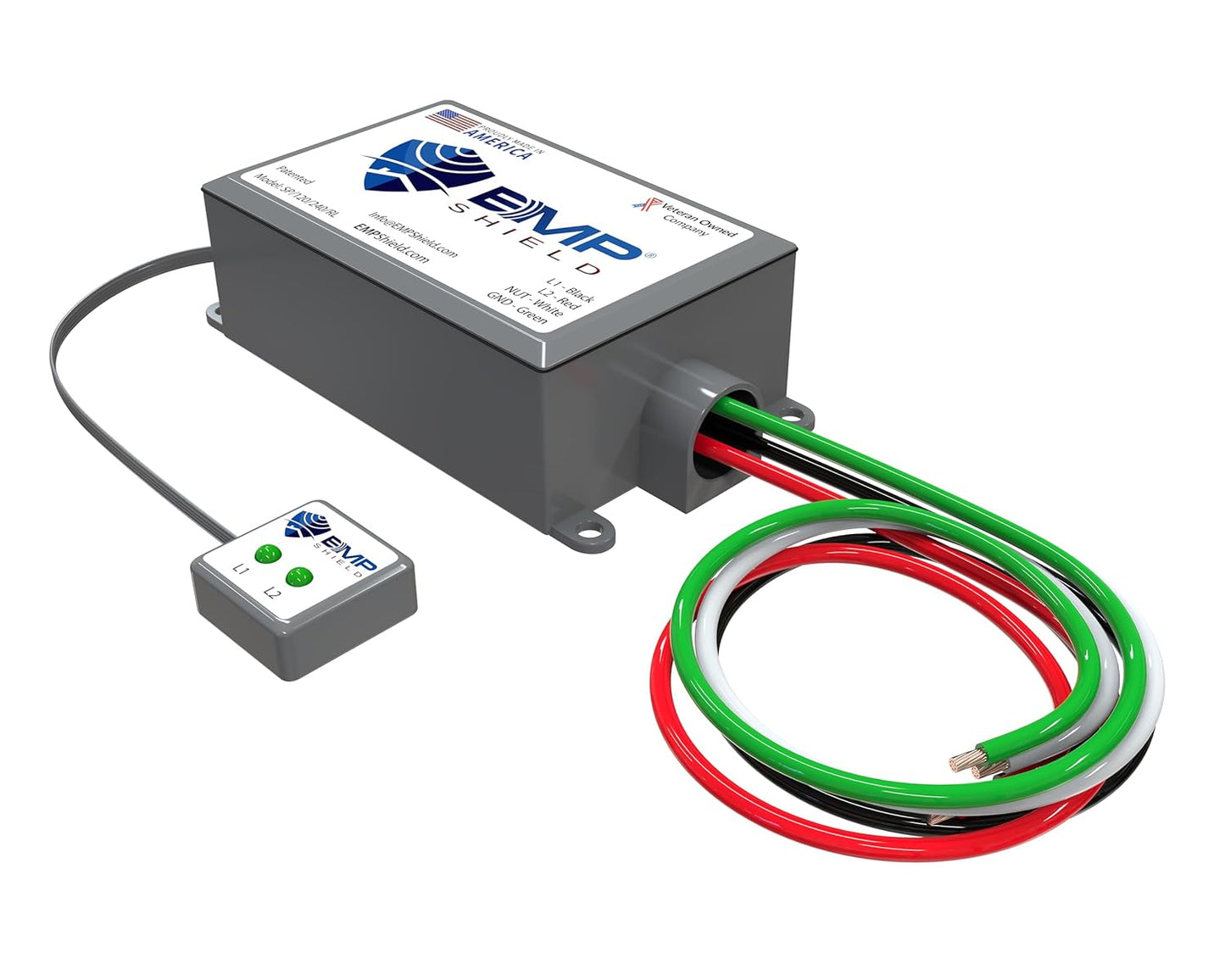 EMP Shield – Home EMP & Lightning Protection + CME Defense for Flush Mounted Breaker Box (SP-120-240-RL/Concealed Model) Lightning, Solar Flare, and Surge Protection
