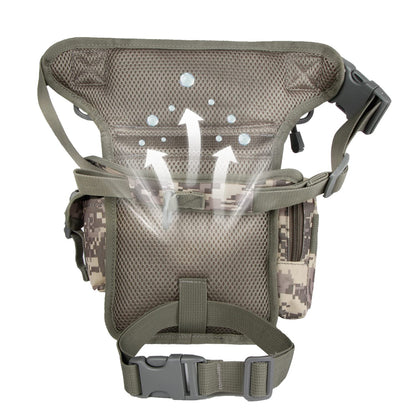 Jueachy Drop Leg Bag for Men Tactical Metal Detecting Thigh Pack with Water Bottle Pouch