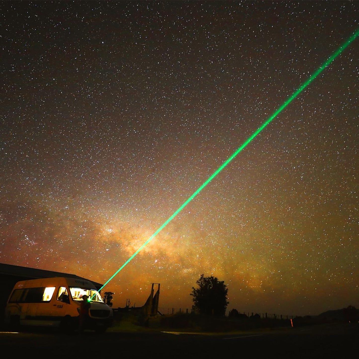 [2 Packs] Rechargeable Green Laser Pointer High Power Green Beam Light Long Distance Range For TV/LED/LCD Screens Tactical Flashlights Presentation Office/Outdoors/Astronomic/Construction [005]