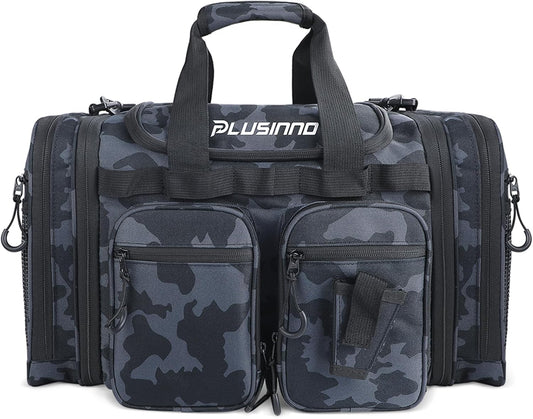 PLUSINNO Travelling bag All-purpose carrying bags for use by campers,Waterproof & Travelling bag Outdoor-Read,Get Two Bags in One