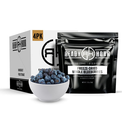 Ready Hour Freeze-Dried Corn Case Pack – Emergency Food, Long-Term Storage, Bulk Vegetables, Shelf-Stable Survival Supplies, Prepper Pantry Essential– 48 Servings (6 Pouches)