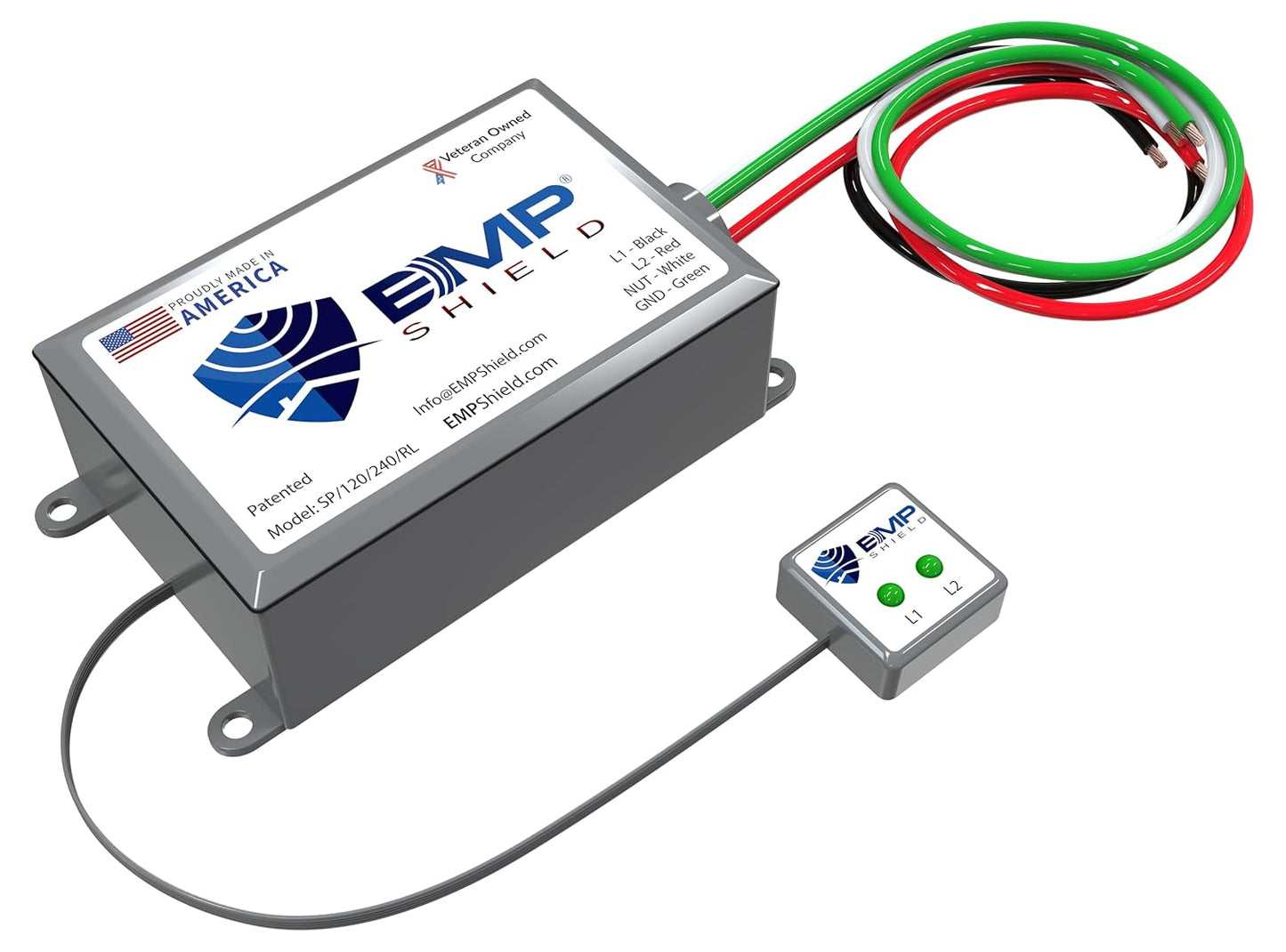 EMP Shield – Home EMP & Lightning Protection + CME Defense for Flush Mounted Breaker Box (SP-120-240-RL/Concealed Model) Lightning, Solar Flare, and Surge Protection
