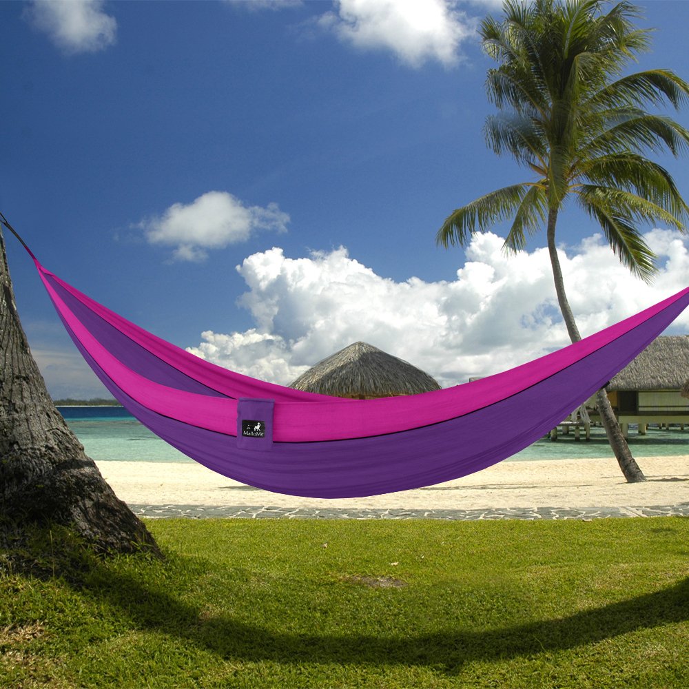 MalloMe Camping Hammock for Adults & Kids - Portable Hammocks for Outside - Hamacas para Adultos Outdoor Single & Double Two 2 Person Hammock - Hamaca/Hamacs/Amacas Heavy Duty Tree Travel Hamock