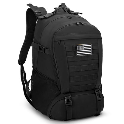 Jueachy Tactical Backpack for Men Hiking Day Pack Molle Military Rucksack Waterproof 30L EDC Bag with USA Flag Patch