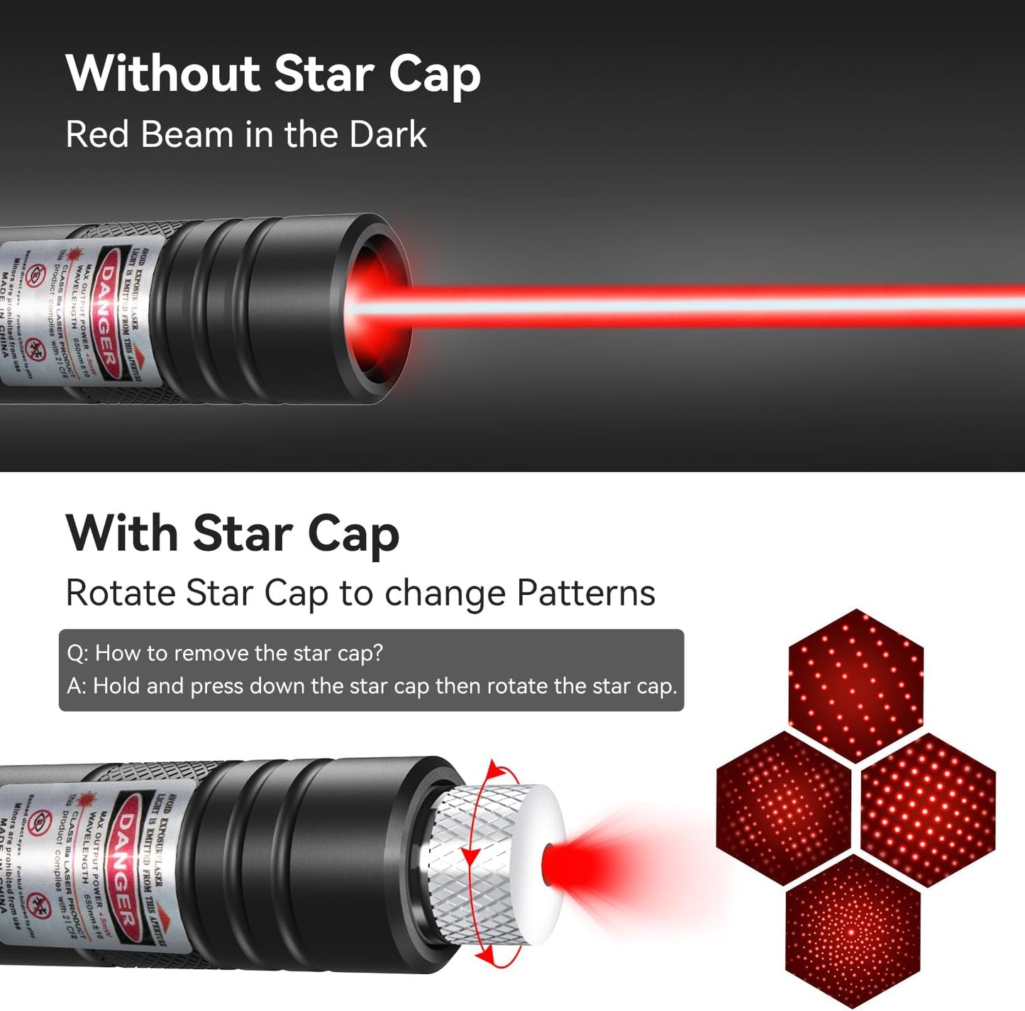 [4 Packs] Rechargeable Red Laser Pointer High Power Red Beam Laser Light Long Distance Range For TV/LED/LCD Screens Tactical Flashlights Presentation Office/Outdoors/Astronomic/Construction [001]