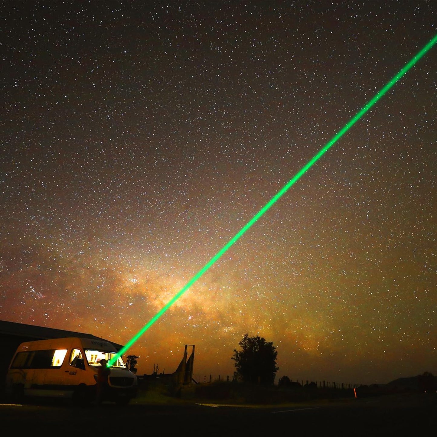 [2 Packs] Rechargeable Green Laser Pointer High Power Green Beam Laser Light Long Distance Range For TV/LED/LCD Screens Tactical Flashlights Presentation Office/Outdoors/Astronomic/Construction [001]