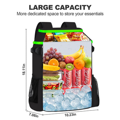 BAVGRED Cooler Backpack Insulated Leak Proof 30 Cans for Men Women,Waterproof Soft Cooler Bag，Lightweight Ice Chest Lunch Backpack for Beach Camping Picnic Travel Worksite Fishing