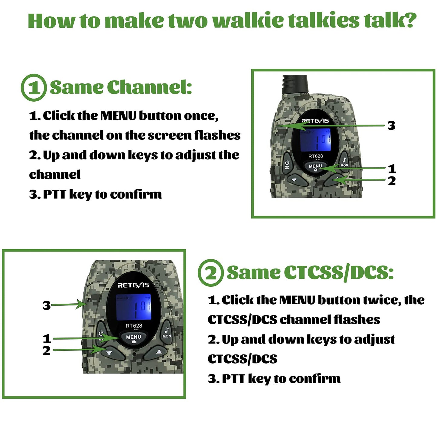 Retevis RT628 Walkie Talkies for Kids,Toys Gifts for 6-12 Years Old Boys Girls,Long Range 2 Way Radio 22CH VOX,Birthday Gift,Family Walkie Talkie for Camping Hiking Indoor Outdoor