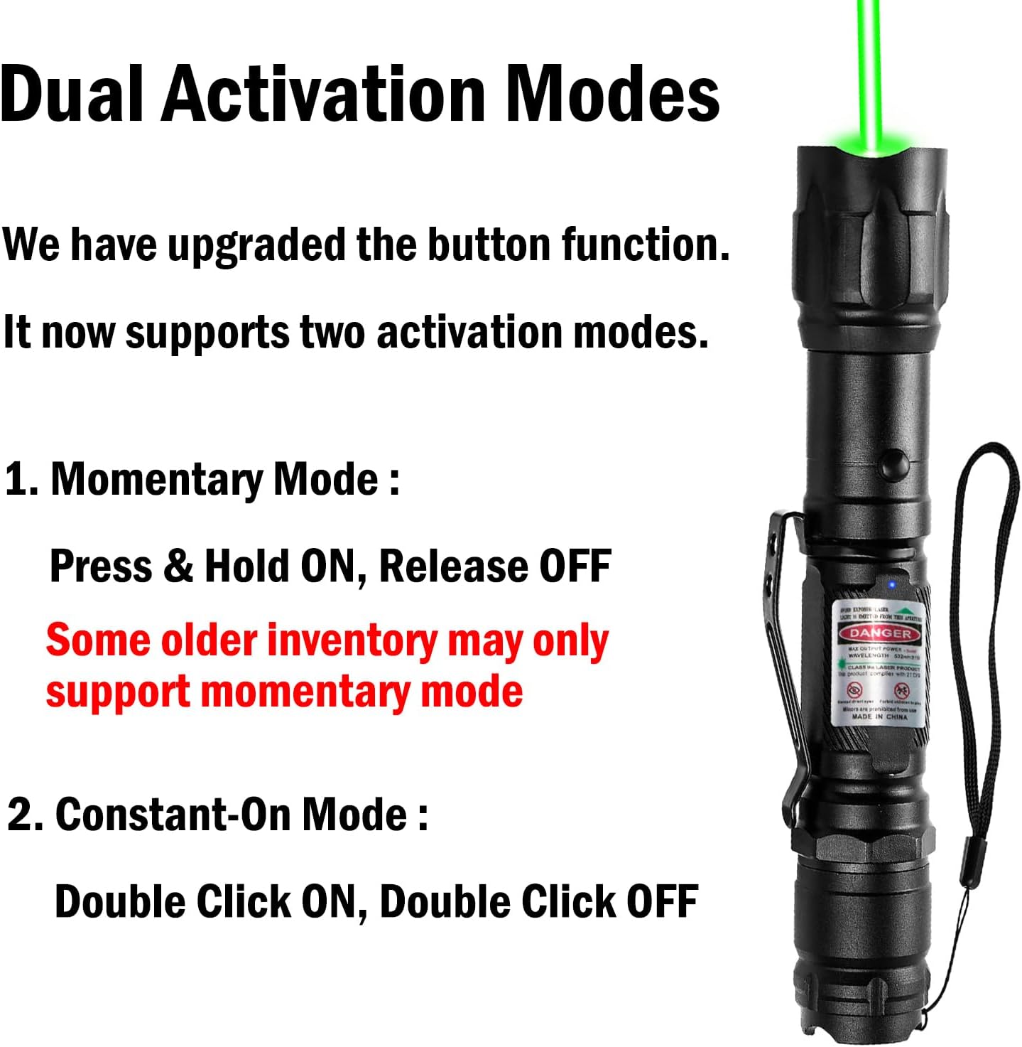 MIPREZT [4 Packs] Professional Rechargeable Green Laser Pointer High Power Green Beam Laser Light Distance Range for TV/LED/LCD Screens Tactical Flashlights Presentation Office/Outdoors [004](4)