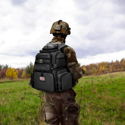 TIDEWE Tactical Range Backpack Bag for Gun and Ammo with Pistol Case
