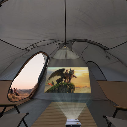 UNP Camping Tent 10-Person-Family Tents, Parties, Music Festival Tent, Big, Easy Up, 5 Large Mesh Windows, Double Layer, 2 Room, Waterproof, Weather Resistant, 18ft x 9ft x78in