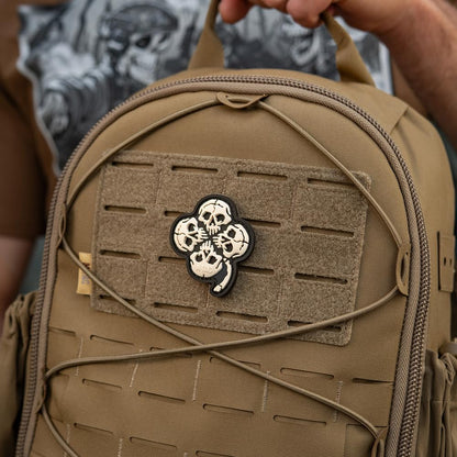 M-Tac Patch Clover with Skull 3D PVC