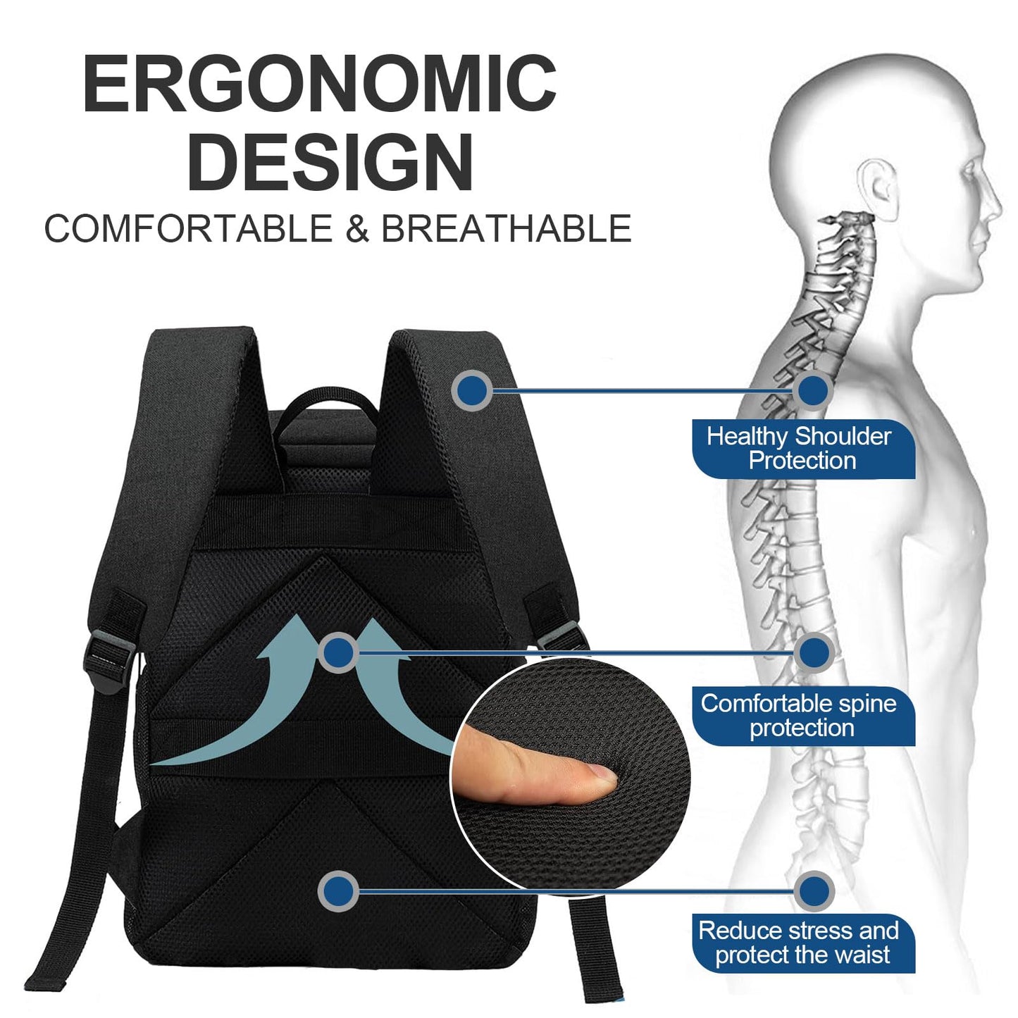 BAVGRED Cooler Backpack Insulated Leak Proof 30 Cans for Men Women,Waterproof Soft Cooler Bag，Lightweight Ice Chest Lunch Backpack for Beach Camping Picnic Travel Worksite Fishing