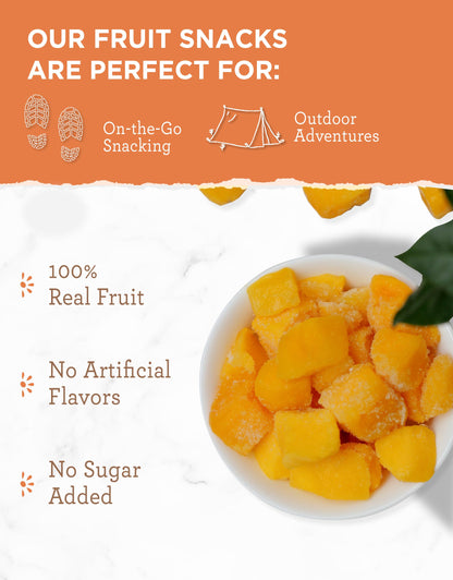 READYWISE - Simple Kitchen, Freeze-Dried Peaches, 1.16 oz, Pack of 6, Vegetarian, Gluten Free, Snacks, Peaches, Dried Fruit, Pre Workout, Healthy Snacks, Camping, Backpacking, Survival Food