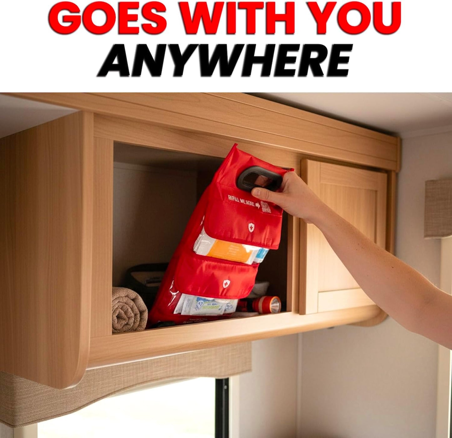 Fire Blanket Emergency Kit with Burn Gel First Aid Supplies - Prepared Hero 2-in-1 Kitchen Fire Suppression Blanket 1076°F & Complete Burn Treatment Kit - Home, RV, Camping Safety - CE Certified