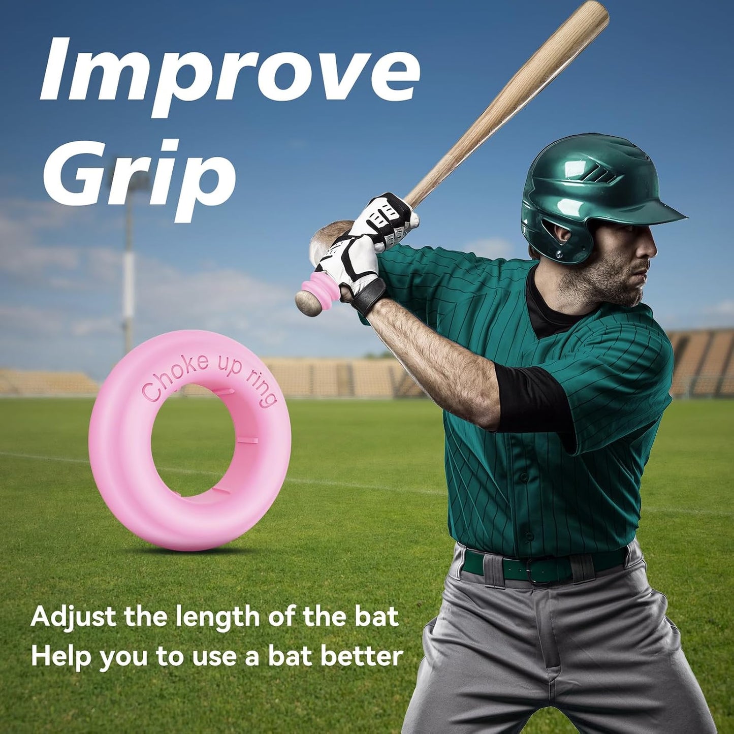MIPREZT 5 Packs Baseball Bat Grip Choke Up Rings Choke Ring Baseball Softball Teeball Tball Bat Choke Up Ring Bat Knob Baseball Bat Accessories