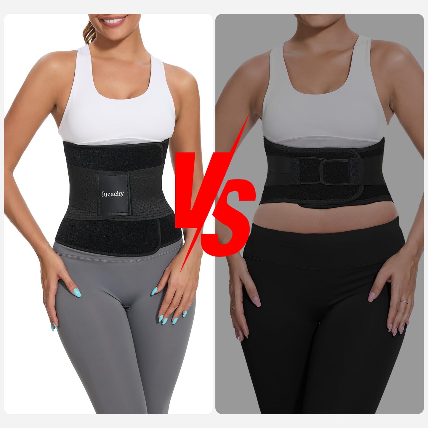 Jueachy Waist Trimmer for Women Workout: Sweat Waist Trainer for Womens - Easy Clean for Men Gym