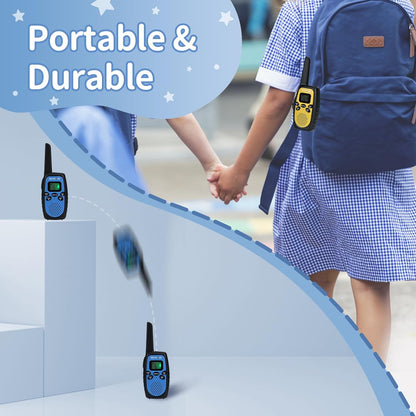 Retevis RT628S Walkie Talkies, RT628 2.0 Newer Version Portable FRS Two-Way Radios, Safe Mode, VOX Hands Free, Walkie Talkies for Adults Kids Camping Hiking Adventure (3 PCS)