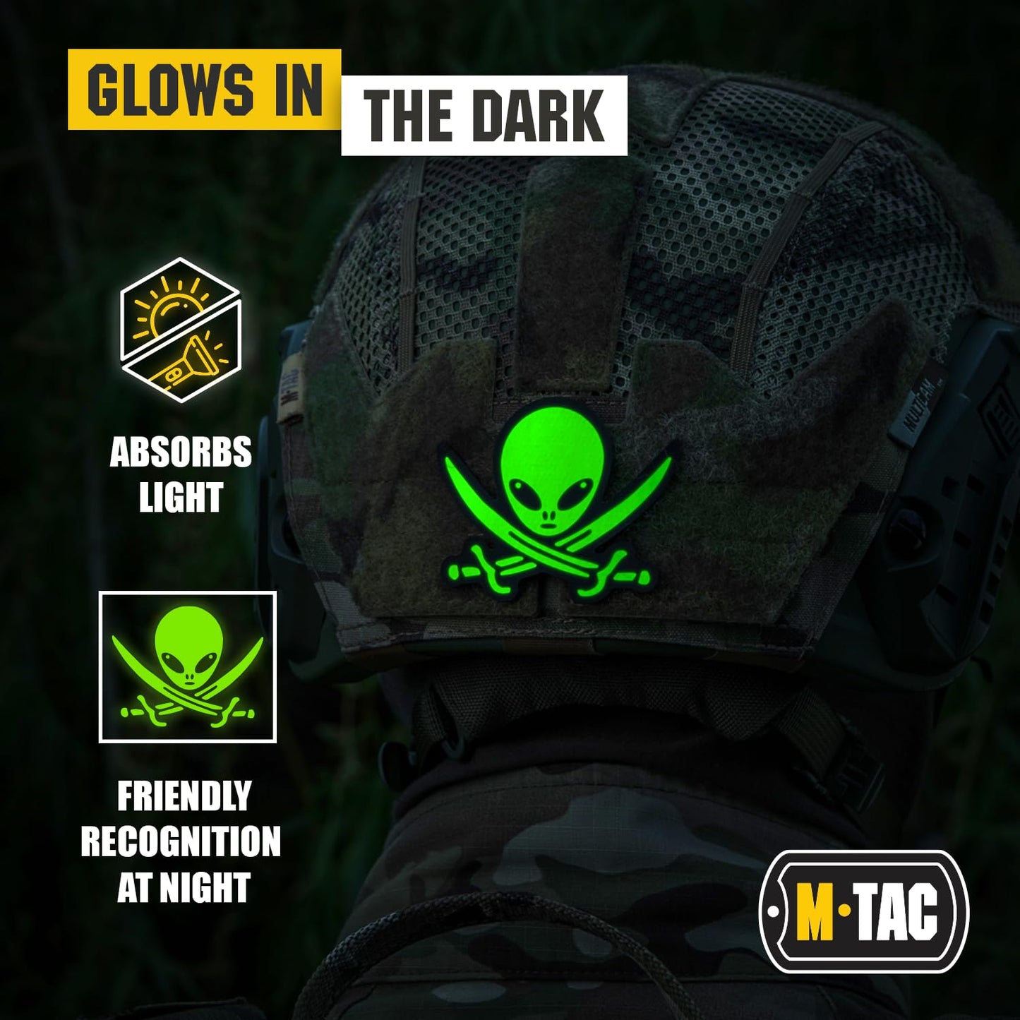 M-Tac Morale Patch Alien PVC