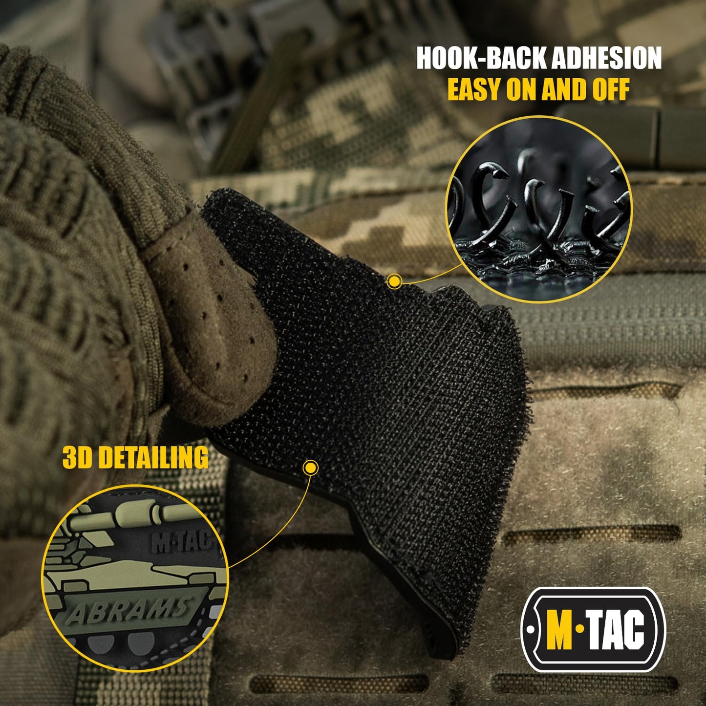 M-Tac Morale Patch ABRAMS (PVC)
