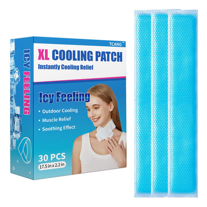 Instant Cooling Ice Packs for Outdoor Activities Summer Heat Relief - Large Disposable Cooling Patches for Neck Body, Camping Hiking Sports, Instant Temperature Drop 30 Pack