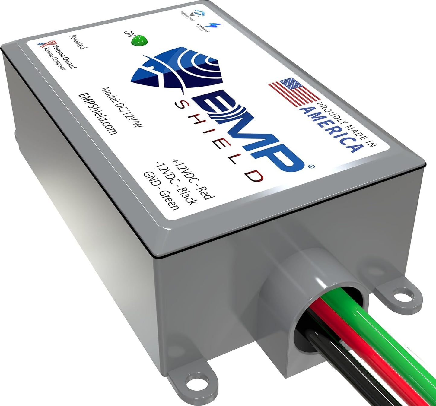 EMP Shield – Vehicle EMP Protection 12 Volt DC for Car and Truck (DC-12V-WV) Lightning, Solar Flare, and Surge Protection