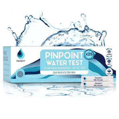 Pinpoint Water Test Kit – Fast & Easy Water Testing Kit for E. coli Detection - No Lab or Equipment Needed - Ideal for Well, Tap, and Drinking Water Testing (50 Pack)