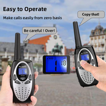 Retevis RT628 Walkie Talkies for Kids,Toys Gifts for 6-12 Years Old Boys Girls,Long Range 2 Way Radio 22CH VOX,Birthday Gift,Family Walkie Talkie for Camping Hiking Indoor Outdoor