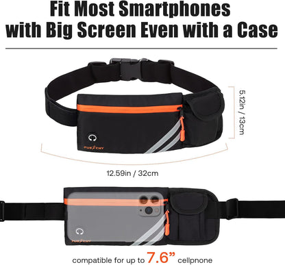 Jueachy Running Vest + Jueachy Running Belt with Water Bottle Holder