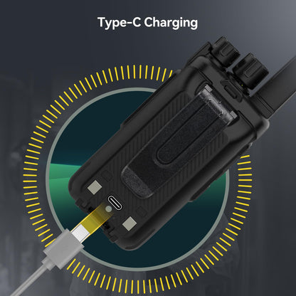 Retevis RT68 Two-Way Radios Long Range, Walkie Talkies for Adults, 2 Way Radio with Earpiece, Walkie Talkie Rechargeable with Charging Base, for Manufacturing Restaurant Business School(10 Pack)