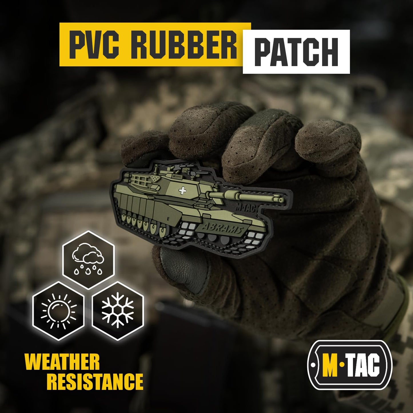 M-Tac Morale Patch ABRAMS (PVC)