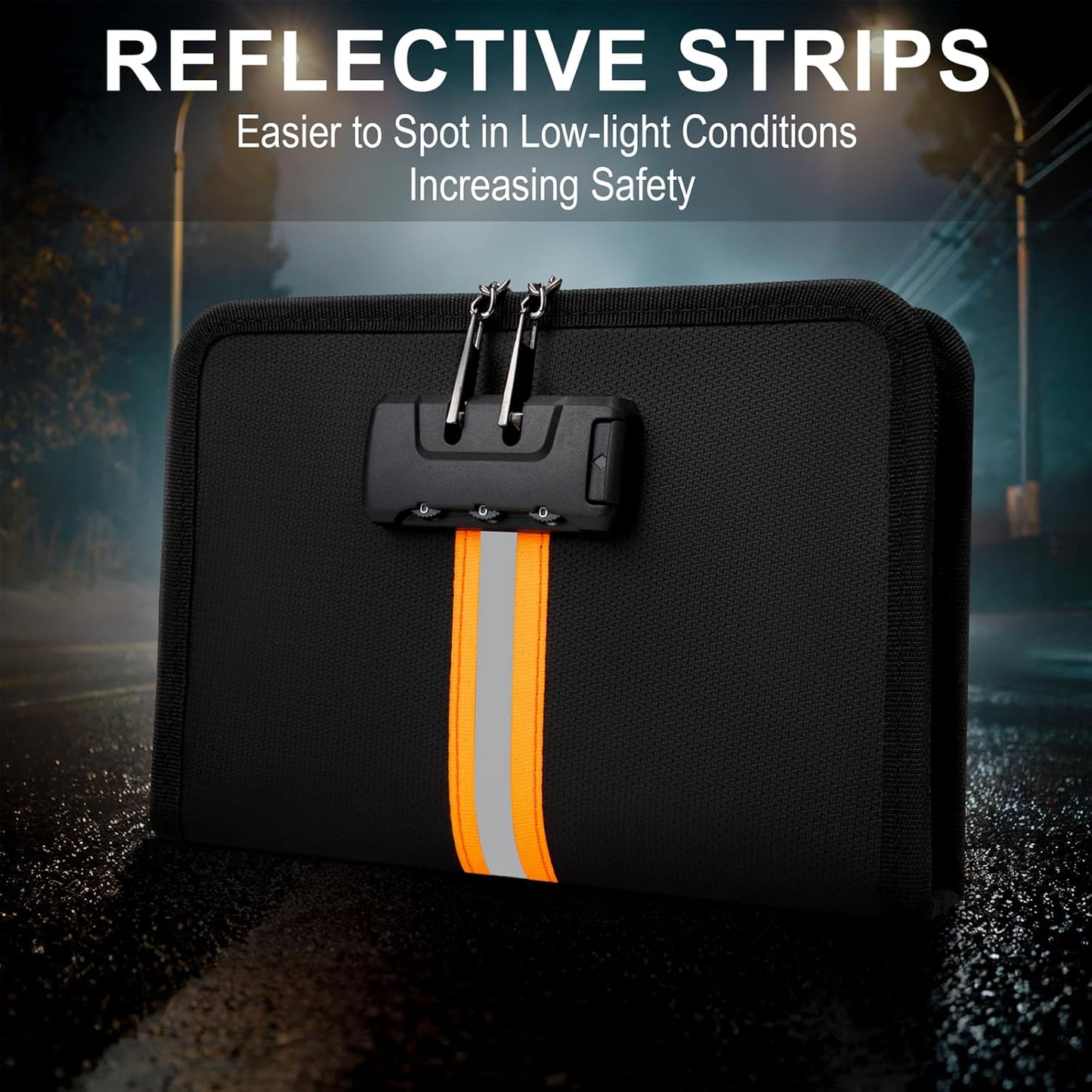 Fireproof Money Bag & Accordion File Organizer