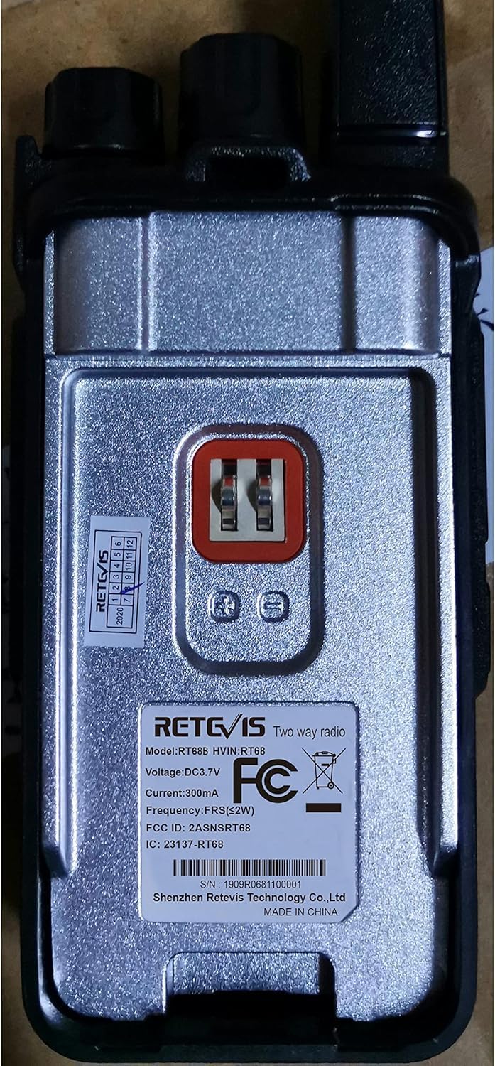 Retevis RT68 Walkie Talkies Rechargeable, Portable Two Way Radios 6 Pack with Six-Way Multi Gang Charger, Heavy Duty Walkie Talkie for Adults, Hands Free, Long Range, for School Restaurant Farm