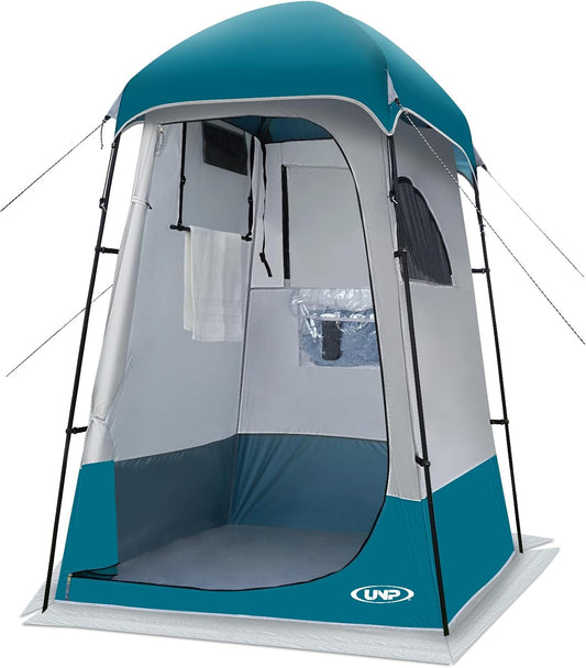 UNP Camping Shower Tent and 8 Person Camping Tent for Outdoor Hiking Fishing Portable