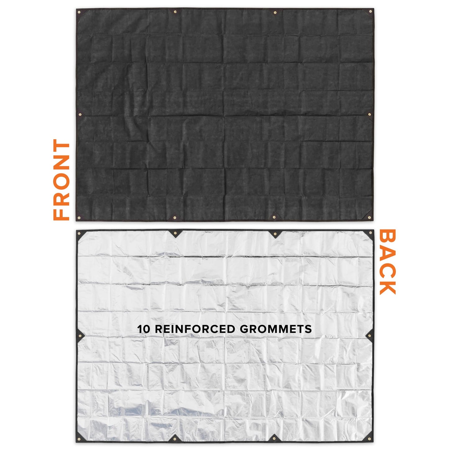 Arcturus XL Heavy Duty Survival Blanket – Insulated Reflective Thermal Camping Tarp - 8.5 FT x 12 FT (Olive Green)